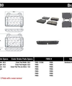 StopTech Performance 08+ Mitsubishi Evolution X Rear Brake Pads