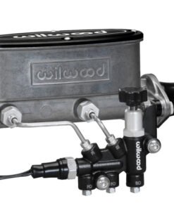 Wilwood HV Tandem M/C Kit w L/H Bracket & Prop Valve - 1 1/8in Bore