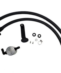 J&L 2022+ Toyota Tundra 3.5L Turbo Oil Separator 3.0 Driver Side - Clear Anodized