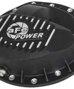aFe Power Pro Series Rear Differential Cover Black w/ Machined Fins 99-13 GM Trucks (GM 9.5-14)