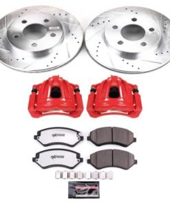 Power Stop 02-07 Jeep Liberty Z36 Truck and Tow Kit w/ Calipers - Front