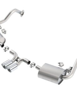Borla 14-15 Porsche Cayman/Boxster (981) RWD 2Dr Dual Center Rear Exit Catback 4in Tip Exhaust Sys