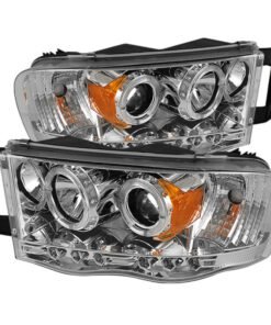 Spyder Dodge Ram 1500 02-05/Ram 2500 03-05 Projector Headlights LED Halo LED Chrm PRO-YD-DR02-HL-C
