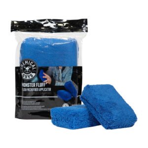 Chemical Guys Plush Microfiber Applicator - 3in x 5in x 2in - Blue - 2 Pack - Case of 24
