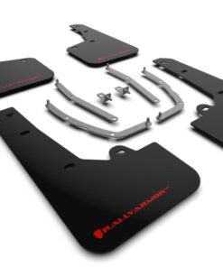 Rally Armor 2022 Hyundai Tucson Black UR Mud Flap w/ Red Logo