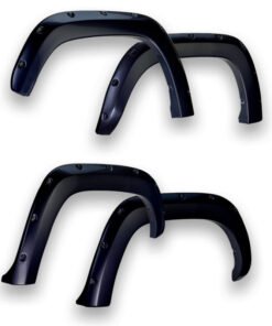EGR 14+ Chev Silverado 6-8ft Bed Bolt-On Look Color Match Fender Flares - Set - Black