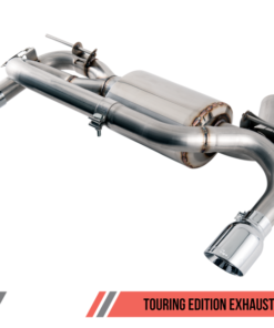 AWE Tuning BMW F3X 340i Touring Edition Axle-Back Exhaust - Diamond Black Tips (90mm)