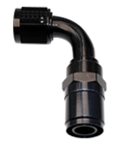 Fragola -6AN Race-Rite Crimp-On Hose End 90 Degree