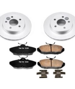 Power Stop 93-97 Ford Thunderbird Rear Z17 Evolution Geomet Coated Brake Kit