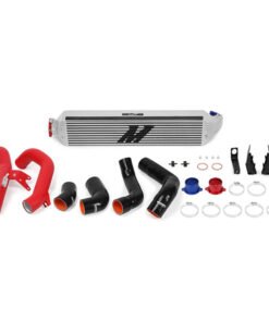 Mishimoto 2016+ Honda Civic 1.5T / 2017+ Honda Civic Si Silver Intercooler Kit w/Red Pipes