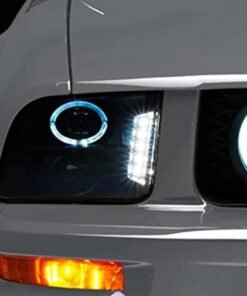 Raxiom 05-09 Ford Mustang w/ Halogen LED Halo Prjctr Headlights-Blk Hsng(Smoked Lens Exclude GT500)