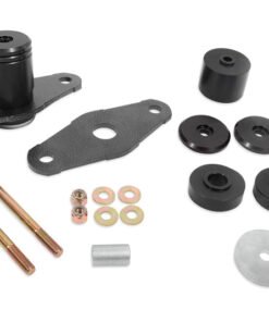 BMR 11-18 Dodge Challenger Motor Mount Solid Bushing Upgrade Kit - Black Anodized