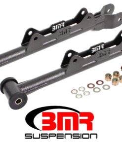 BMR 10-15 5th Gen Camaro Chrome Moly Non-Adj. Rear Lower Control Arms (Delrin) - Black Hammertone