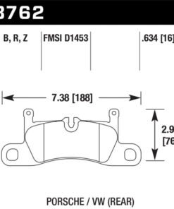 Hawk 11-17 Porsche Cayenne / 11-16 VW Touareg Performance Ceramic Street Rear Brake Pads