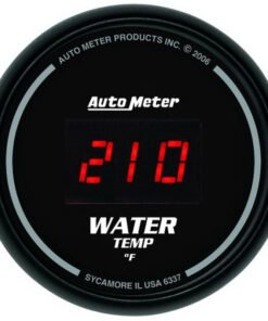 Autometer Black 0-300 F Digital Water Temp Gauge