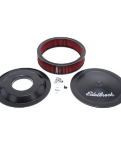 Edelbrock Air Cleaner Pro-Flo Series Round 14 In Diameter Cloth Element 3/8Indropped Base Black