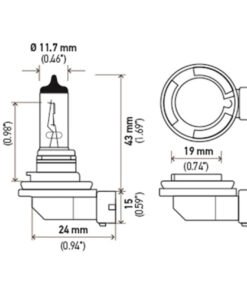 Hella Bulb H11 12V 55W PGJ19-2 T4 LONG LIFE
