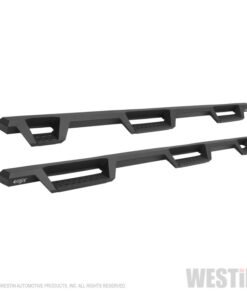 Westin 99-16 Ford F-250/350/450/550 CC (6.75ft Bed) HDX Drop Whl to Whl Nerf Step Bars - Text Blk
