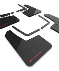 Rally Armor 21-23 Ford F-150 Raptor Black UR Mud Flap w/ Red Logo