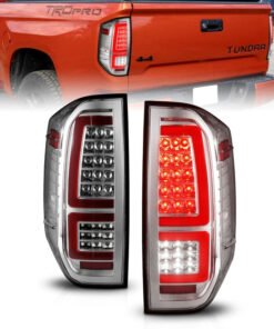 ANZO 2014-2021 Toyota Tundra LED Taillights Chrome Housing/Clear Lens