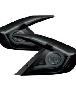 Spyder 16-18 Honda Civic 4 Door Light Bar LED Tail Lights - Black Smoke (ALT-YD-HC164D-LB-BSM)