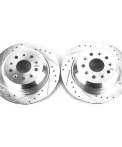 Power Stop 18-19 Jeep Wrangler Rear Evolution Drilled & Slotted Rotors - Pair
