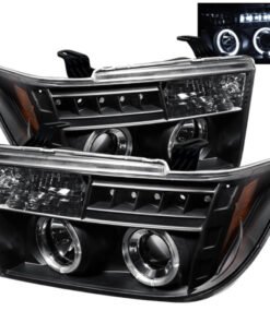 Spyder Toyota Tundra 07-133 Projector Headlights LED Halo LED Blk PRO-YD-TTU07-HL-BK