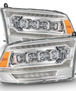 AlphaRex 09-18 Ram 2500 NOVA LED Proj Headlights Plank Style Chrome w/Activ Light/Seq Signal/DRL