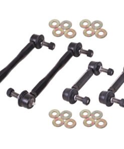 BMR 15-17 S550 Mustang Front and Rear Sway Bar End Link Kit - Black