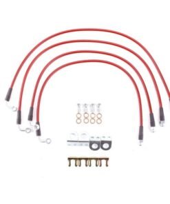 Power Stop 07-17 Jeep Wrangler Front & Rear SS Braided Brake Hose Kit