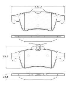 StopTech Street Touring 07-09 Mazdaspeed3 / 06-07 Mazdaspeed6 Rear Brake Pads