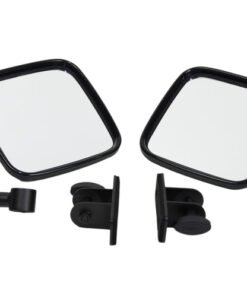 Kentrol 97-18 Jeep Wrangler TJ/JK E-Z Detach Mirrors Pair - Textured Black