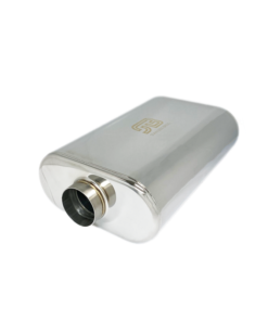 Stainless Bros 3in x 17.0in OAL Lightweight Muffler - Matte Finish