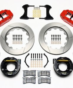Wilwood Narrow Superlite 4R Rear P-Brk Kit 14.00in Red New Big Ford 2.50in Offset