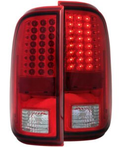 ANZO 2008-2015 Ford F-250 LED Taillights Red/Clear