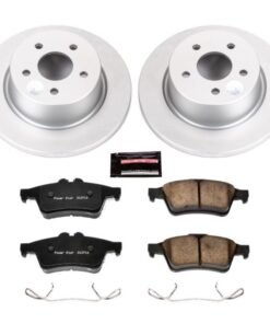 Power Stop 13-18 Ford C-Max Rear Z17 Evolution Geomet Coated Brake Kit