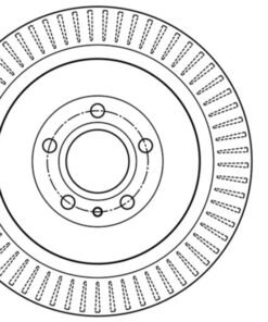 StopTech Premium High Carbon 13-14 Ford Mustang/Shelby GT500 Left Rear Disc Drilled Brake Rotor
