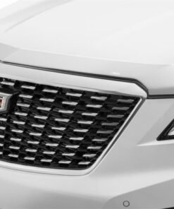 AVS 17-18 Cadillac XT5 Aeroskin Low Profile Hood Shield - Chrome
