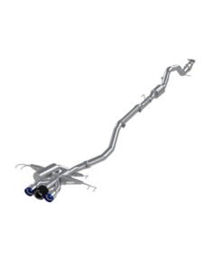 MBRP 17-22 Honda Civic Type R 2.0L T304 SS 3in Cat-Back w/Triple Center Out- Burnt Ends/Carbon Tips