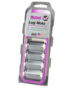 McGard Hex Lug Nut (Cone Seat) M14X1.5 / 13/16 Hex / 1.945in. Length (4-Pack) - Chrome