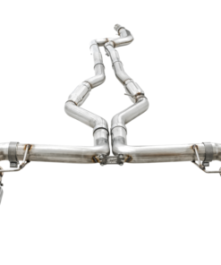 AWE Tuning 2019+ BMW M340i (G20) Track Edition Exhaust - Quad Chrome Silver Tips