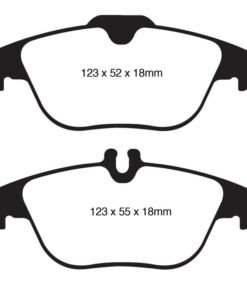 EBC 12-14 Mercedes-Benz C250 (W204) 1.8 Turbo Yellowstuff Rear Brake Pads