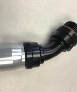 Fragola -12AN Male Rad. Fitting x 45 Degree Sport Crimp Hose End