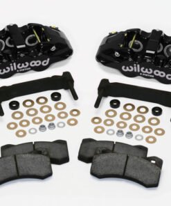 Wilwood AERO6 Front Caliper & Bracket Kit - Black 97-13 C5/C6 Corvette w/ OEM HD/Z51 Rotors