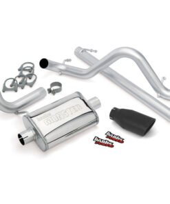 Banks Power 07-11 Jeep 3.8L Wrangler - 2dr Monster Exhaust System - SS Single Exhaust w/ Black Tip