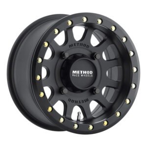 Method MR401 UTV Beadlock 15x7 4+3/+13mm Offset 4x156 132mm CB Matte Black w/BH-H24100 Wheel