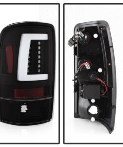 Spyder 00-06 GMC Yukon/Yukon XL V2 Light Bar LED Tail Lights - Black (ALT-YD-CD00V2-LBLED-BK)