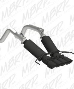 MBRP 14-19 Chevy Corvette V8 6.2L 3in Black Dual Cat Back w/ 4in Quad Dual Wall Tips