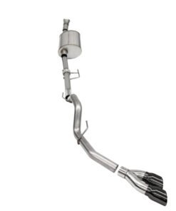 Corsa 2021-2022 Ford F-150 SuperCab/6.5in Bed 3.5L V6 Sport Cat-Back Single Side Exit-Black PVD