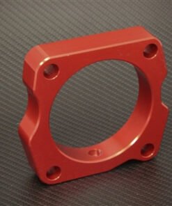 Torque Solution Throttle Body Spacer (Red): Acura TL 2004-2007